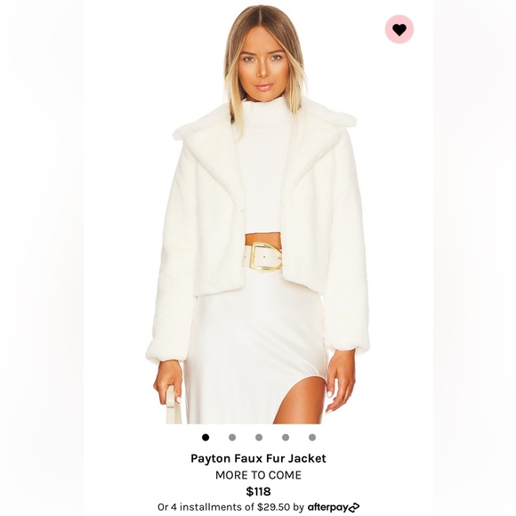 🤍 Revolve More to Come faux fur jacket - Picture 2 of 5